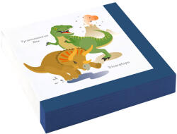 Amscan szalvéta 33x33cm, 2-rétegű, 20db, dinós 2019 (9903973)