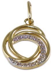 Ékszershop Köves körök arany medál (1330875)