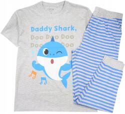 EplusM Baby Shark Férfi Pizsama, pamut, szürke, kék (qBS5304010)