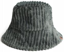 Szaleo Lungo bucket kalap kordbársony, női, grafit szürke bordázott