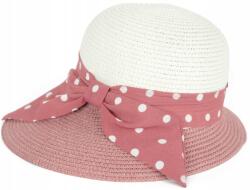Szaleo Agello női nyári sapka kis karimájú strand masnival stílusos rózsaszín (cz23156v1-4)