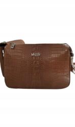 Vezze Postás Táska bőr Vezze karamell kígyó mintás (2)