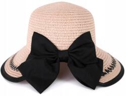 Szaleo Santos női nyári sapka kis karimájú masnival stílusos Világos rózsaszín (cz23145v1-2)
