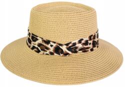 Szaleo Női nyári sapka Simple Cheetah strand természetes stílusos bézs