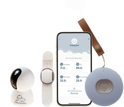 BabySensor Relax Smart érzékelő 0-5 éves gyermekeknek SZETT HD kamerával, kar-/lábpánttal