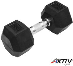 Trendy Hatszögletű gumírozott kézisúlyzó Trendy 10 kg (2081100) - aktivsport