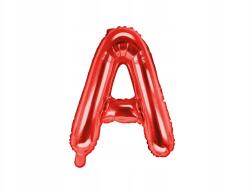 Party Deco Fólia lufi, "A" betű, piros, 35cm