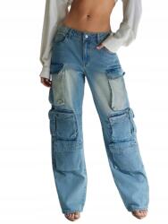 Shein Cargo Farmernadrág Mosási Hatással __25