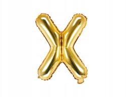 Party Deco Fólia lufi ''X'' betű, 35cm, arany