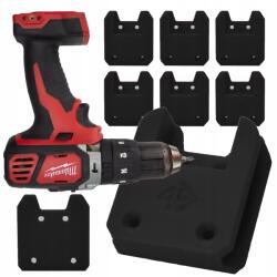 P4U Tartó Milwaukee M18 18V Szerszámokhoz Fekete 6 Db (MIL100006-B-SET)