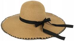 Szaleo Milas strandsapka női nyári nagy karimájú natúr sötét bézs (cz22116-3)