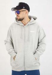 Prosto Kapucnis pulóver, szürke, Zip Logo (5907494500892)