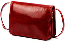 Florence 108 piros női bőr oldaltáska 24 x 18 x 9 cm (60412)