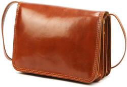 Florence 108 konyakbarna női bőr oldaltáska 24 x 18 x 9 cm (60411)