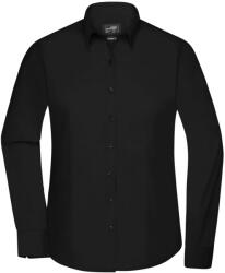 James & Nicholson (Daiber) Női hosszú ujjú ing JN677 - Fekete | 2XL (1-JN677-1759872)