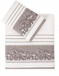 Darymex Mervan törölköző szett, 2db, 50×90cm, 70×140cm, 100% pamut (R.3735 CREAM)