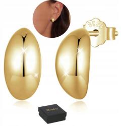 Bsrebra Ezüst fülbevaló, 925, arany stift, arany