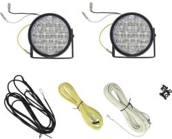  Nappali menetjelző (DRL) 12/24V 2x18 LED kerek