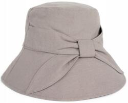 Szaleo Bow Bucket nyári sapka pamut, masnis strandsapka Világos szürke (cz23102v1-2)