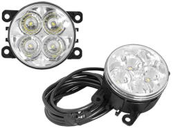  LED nappali menetjelző (DRL) 12/24V KEREK 90mm párban