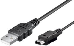  Cablu mini USB B tata - USB 2.0 tata 1m negru (013-146)