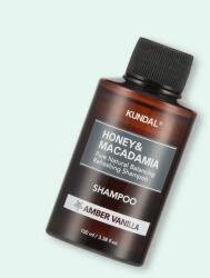 KUNDAL Șampon pentru păr Honey & Macadamia Nature Shampoo Amber Vanilla - 100 ml