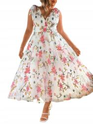 Shein Virágmintás Tüll Ruha __XL