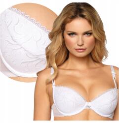 Róża Anuk Push Up melltartó, fehér, Size 85C, hímzett