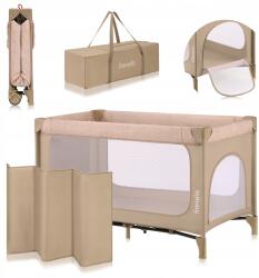 Lionelo Jasmin Easy Fold Beige Sand (montaż bez narzędzi, materac, 0-36 miesięcy)