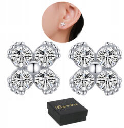 Bsrebra 925 Ezüst fülbevaló, cirkónia, stift, csavarok, nőknek