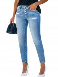 Shein Plus Size Farmernadrág Kék Csíkokkal 50 1KG