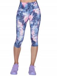 Skechers Női Leggings, Size M, virág mintás, sportnadrág, nejlon, elasztán (CP1-NVHP)