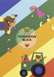 FOLIA Dekorkarton, 2 oldalas, A3, 300 g, 10 lap, FOLIA, „Basic, vegyes színek (607) - iroszer24