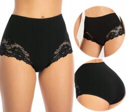 Róża Kényelmes Bugyi Női, magas derekú, pamut, Size S, fekete