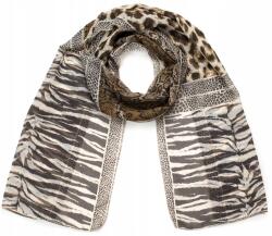 Szaleo Elegáns Functional sál finom, mintás, stílusos etno barna