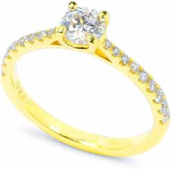 White & Black 0, 7 karátos gyémánt eljegyzési gyűrű - arany - GIA (AU14177)