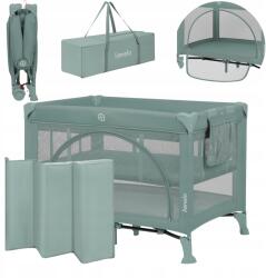 Lionelo Laura Green Sage (lekkie, materac, kompaktowe, boki z siatki)