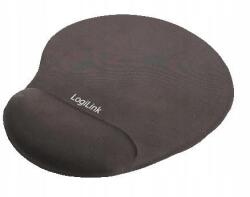 LogiLink Zselés egérpad, irodai, fekete, csuklótámaszos, 200×220×20mm (4260113569306)