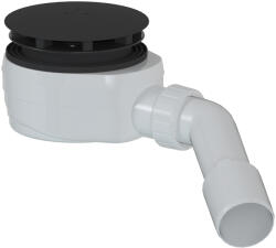 CERANO - Zuhanytálca szifon 90 mm - alacsony - DN40/50 - matt fekete fedél