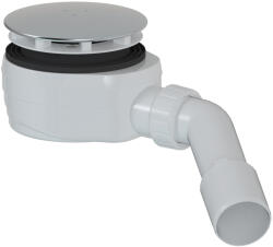 CERANO - Zuhanytálca szifon 90 mm - alacsony - DN40/50 - rozsdamentes acél fedél