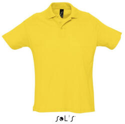 SOL'S Férfi SUMMER II rövid ujjú galléros piké pamut póló, SOL'S SO11342, Gold-XL (so11342go-xl)