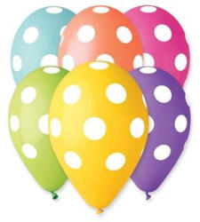  Léggömb, 30 cm, teli pöttyös (PT11PRPOTY) - onlinepapirbolt