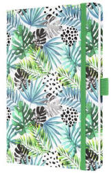 Sigel Naptár, A5, heti, 2026, kemény borító, SIGEL "Jolie", Green Jungle Fever (SIJ6355) - onlinepapirbolt