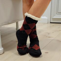 Ollike Férfi káró mintás zoknimamusz Fekete, 43-46 107706