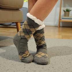 Ollike Férfi káró mintás zoknimamusz Szürke, 39-42 107713