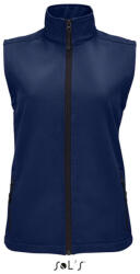 SOL'S Női RACE cipzáras softshell mellény, SOL'S SO02888, French Navy-XL (so02888fn-xl)
