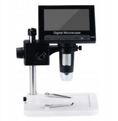 Rosfix Digitális mikroszkóp, 4, 3" HD, 50X-1000X nagyítás, USB, LED, PC (B0QN-2T7Z)