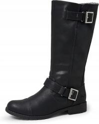 Rocket Dog Női Csizma Csatokkal Fekete 36 J5J (C429)