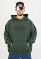 Prosto Khaki színű, kapucnis Prosto pulóver, nagy logóval (5907494500786)