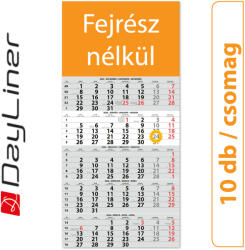 Dayliner SP15, 12 lapos 5 hónapos speditőr naptár - Fejrész nélkül, 10db/csomag